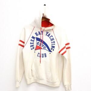 Vintage Green Bay Yacht Club Hooded Sweatshirt Medium